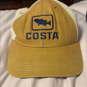 Costa Tan and Cream Logo Cap